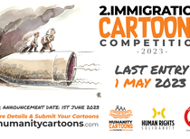 مسابقۀ بین‌المللی کارتون «مهاجرت»، بریتانیا، 2023