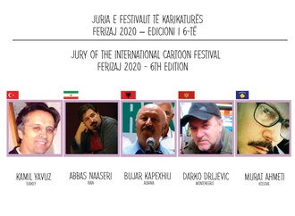 Jury members of The 6th International Cartoon Festival Ferizaj_2020 / Kosovo