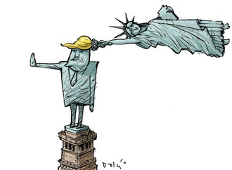 Trump & Statue of Liberty