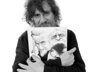 Portrait of J. Bosco Brazilian cartoonist