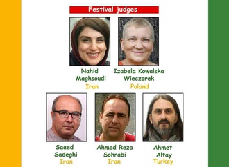 Jury members of International cartoon festival's "Shiraz" 2021