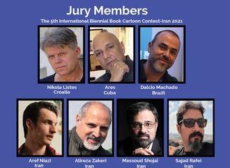 Jury Members of The 5th International Biennial Book Cartoon Contest-Iran 2021