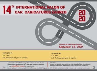 14th International Salon Of Car Caricatures Zagreb-2020