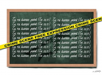 Crime scene free expression