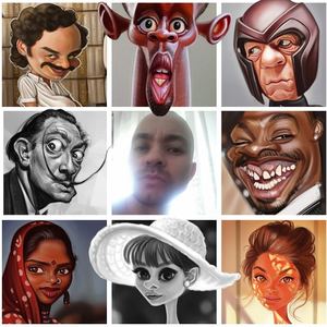 Gallery of caricatures by Miller Almeida - Brazil