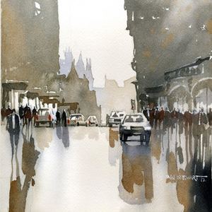 Gallery of watercolor paintings by Iain Stewart - USA