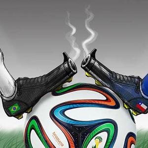 Brazil Vs Chile by Lezio Junior-Brazil/best cartoon-2014