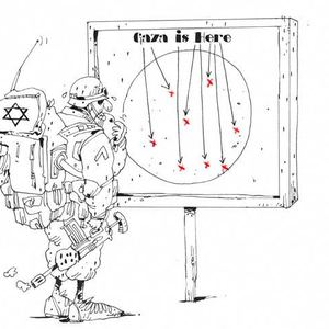 Gaza by Massoud Shojai Tabatabai-Iran/best cartoon-2014