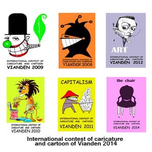 The results of 7th International Contest of Caricature & Cartoon of Vianden-2014