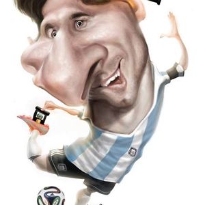 Lionel Messi by Lezio Junior-Brazil/Best Caricature-2014