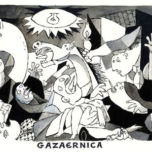 Gazaernica by Michael Kountouris-Greece/best cartoon-2014