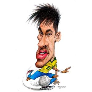 Neymar by Petar Pismestrovic-Croatia/best caricature-2014