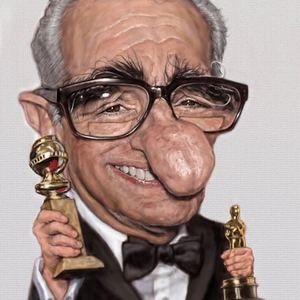 Martin Scorsese by Hidetaka Maron Hanaki-Japan/Best caricature-2014