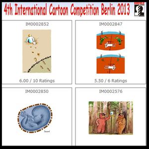 gallery of The 4th International Cartoon Competition Berlin 2013 "BORDER"