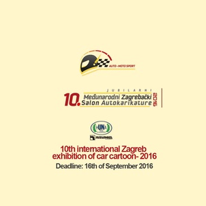10th international Zagreb exhibition of car cartoon- 2016