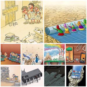  Winners of the 2nd International Contest of Research, Technology & Innovation in the Eyes of Cartoonists-Iran/ 2016  