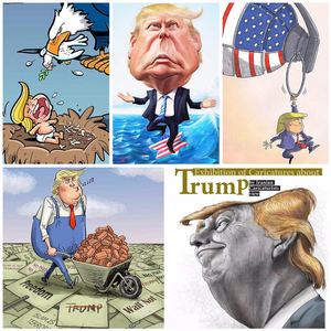 Gallery of caricatures about Trump by Iranian Caricaturists - 2017