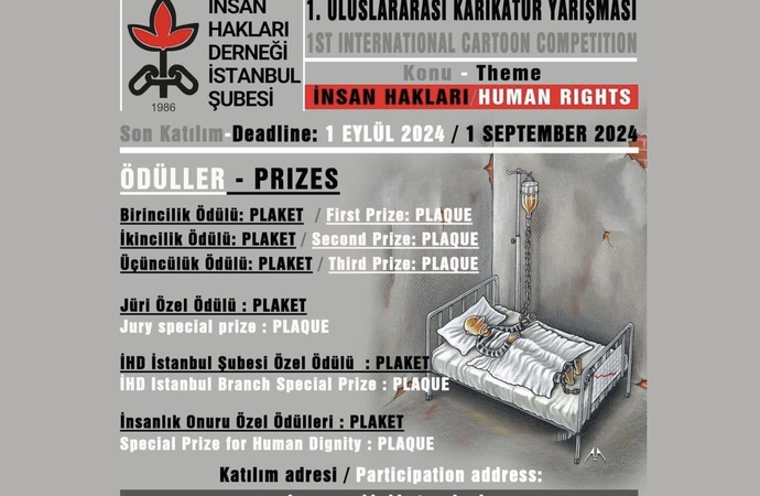 اولین مسابقۀ بین‌المللی کارتون «انجمن حقوق بشر»، ترکیه، 2024