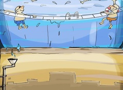 هدر دادن آب