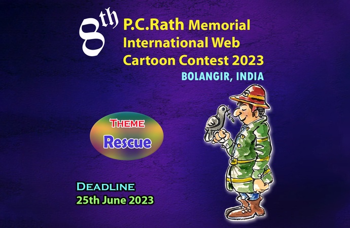 برندگان مسابقۀ بین‌المللی کارتون یادبود 8th P. C. Rath، هند، 2023