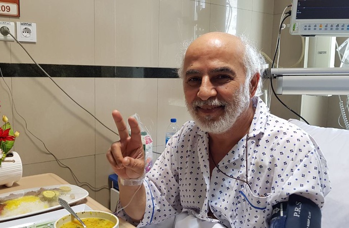 استاد بهمن عبدی در بستر بیماری