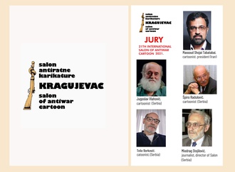 داوری مسابقۀ بین‌المللی کارتونی «اعتراض به جنگ/ضدجنگ» صربستان، 2021
