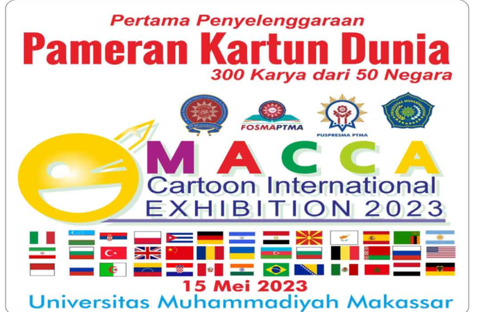 شرکت‌کنندگان مسابقۀ بین‌المللی کارتون MACCA ، اندونزی، 2023