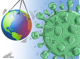 یک ویروس در مقابل کره زمین