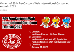برندگان بیستمین مسابقۀ بین‌المللی FreeCartoonsWeb، در سال 2021