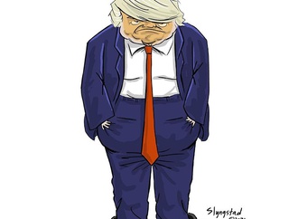 شلوار پوشیدن عوضی ترامپ
