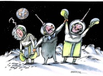 گالری ( ۲۴ اردیبهشت ۱۴۰۳) بهترین آثار کاریکاتور جهان-