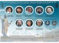 هیئت داوران و فینالیستهای اولین مسابقۀ بینالمللی کارتون بلغارستان، 2024