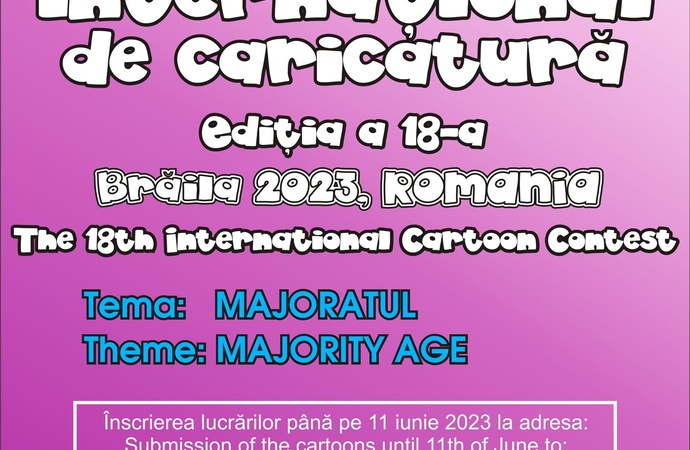 هجدهمین مسابقۀ بین‌المللی کارتون برئیلا، رومانی، 2023