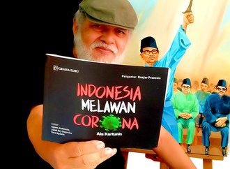 کاتالوگی از کارتون‌هایی با موضوع کرونا در اندونزی