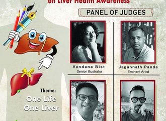 اعضای هیئت داوران دومین مسابقۀ بین‌المللی کارتون «سلامت کبد»، هند، 2024