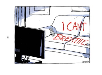 Gallery of Cartoon "I can't Breath"