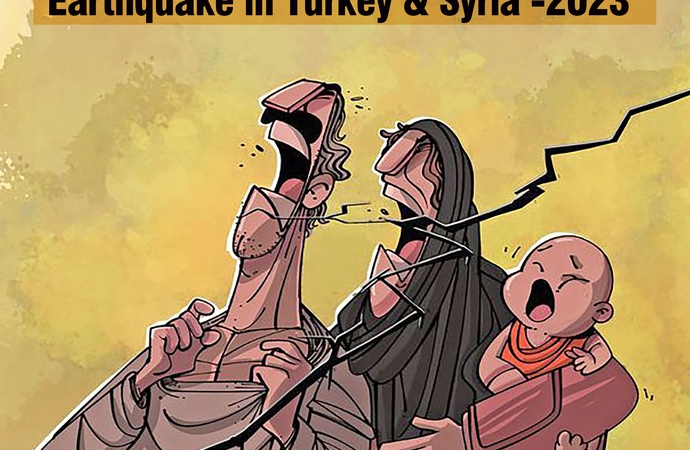 The International Earthquake in Turkey & Syria Cartoon Exhibition-2023 -  Irancartoon