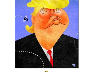 2nd prize on caricature in trumpism iran