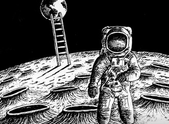 Apollo 11, a recent artwork of Javad Alizadeh