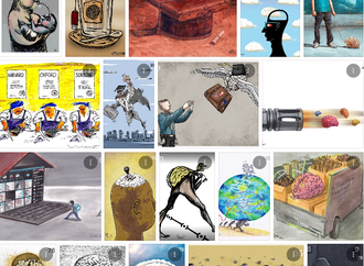 100 Finalists of 13th International Don Quichotte Cartoon Contest