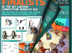 Finalists of the 3rd edition of cartoon and press drawing festival morocco 2021