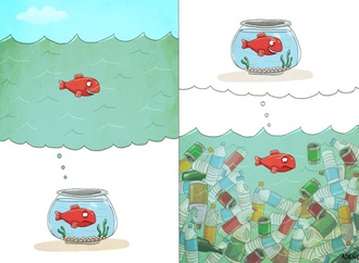 A plastic ocean