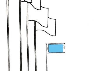 The mobile phone as a flag