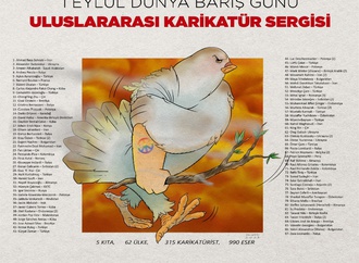 Selected cartoonists in World Peace Day International Cartoon Exhibition 2022