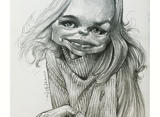 michelle phillips pencil sketch