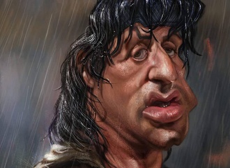 sylvester stallone by leonardo canisstra