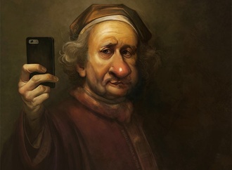 rembrandt selfie by loopy dave