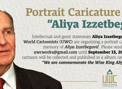 Portrait Caricature Event “Aliya Izzetbegovič”,Turkey 2022