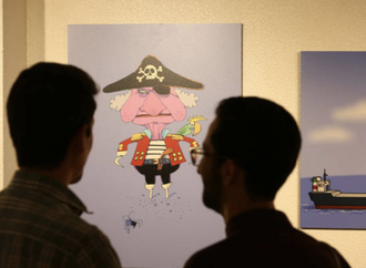 Exhibition of cartoon "pirates and Queen"