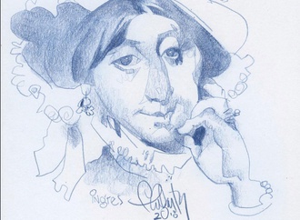 Gallery of caricature by Thomas Fluharty-USA